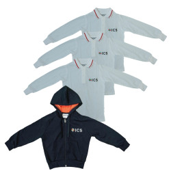 STANDARD PACK - EVERYDAY WEAR 2-14 - 3 LONG SLEEVE POLO & LIGHT HOODED SWEATSHIRT