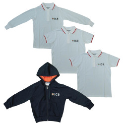 PACK STANDARD - TENUE DE TOUS LES JOURS - 2-14 ANS - 1 POLO MANCHES LONGUES & 2 POLO MANCHES COURTES & SWEATSHIRT